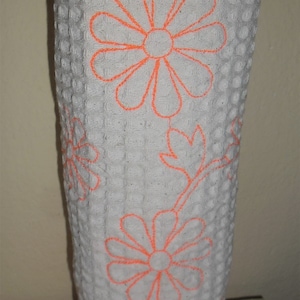 Toalha de papel de flor reutilizável de bordado de máquina de download instantâneo ITH