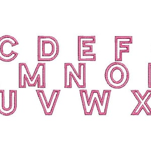 Descarga instantánea Máquina Bordado Apliques letras del alfabeto