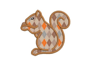 instant download embroidery Applique squirrel