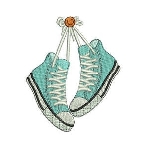 Instant download Machine Embroidery Top sneaker image 1