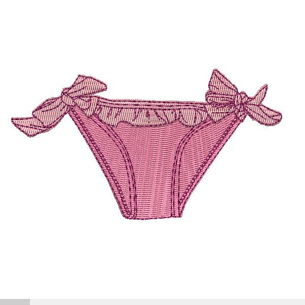 Motif de broderie machine bikini fille