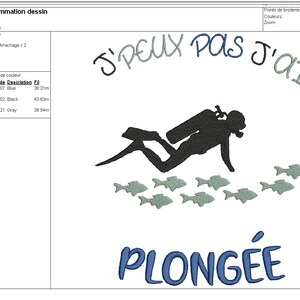 Vêtement Plongeur Loisir Je Peux Pas J'ai Plongée Sweatshirt