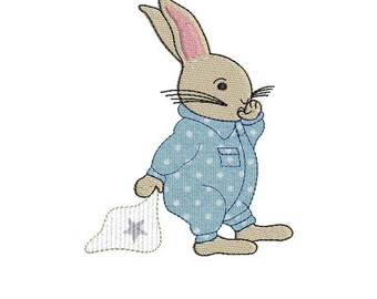 Instant download Machine  Embroidery  design  rabbit applique