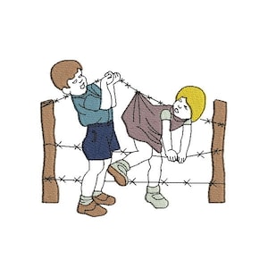 Instant Download Machine Embroidery design Vintage children