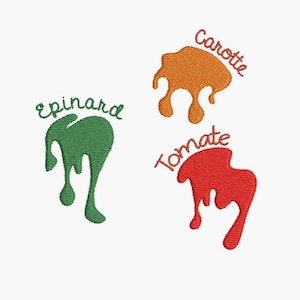 Sofortiger Download Machine Embroidery Design Gemüse Flecken