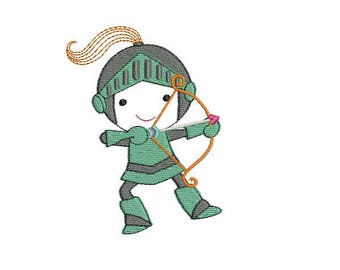 Instant download machine  embroidery design Knight