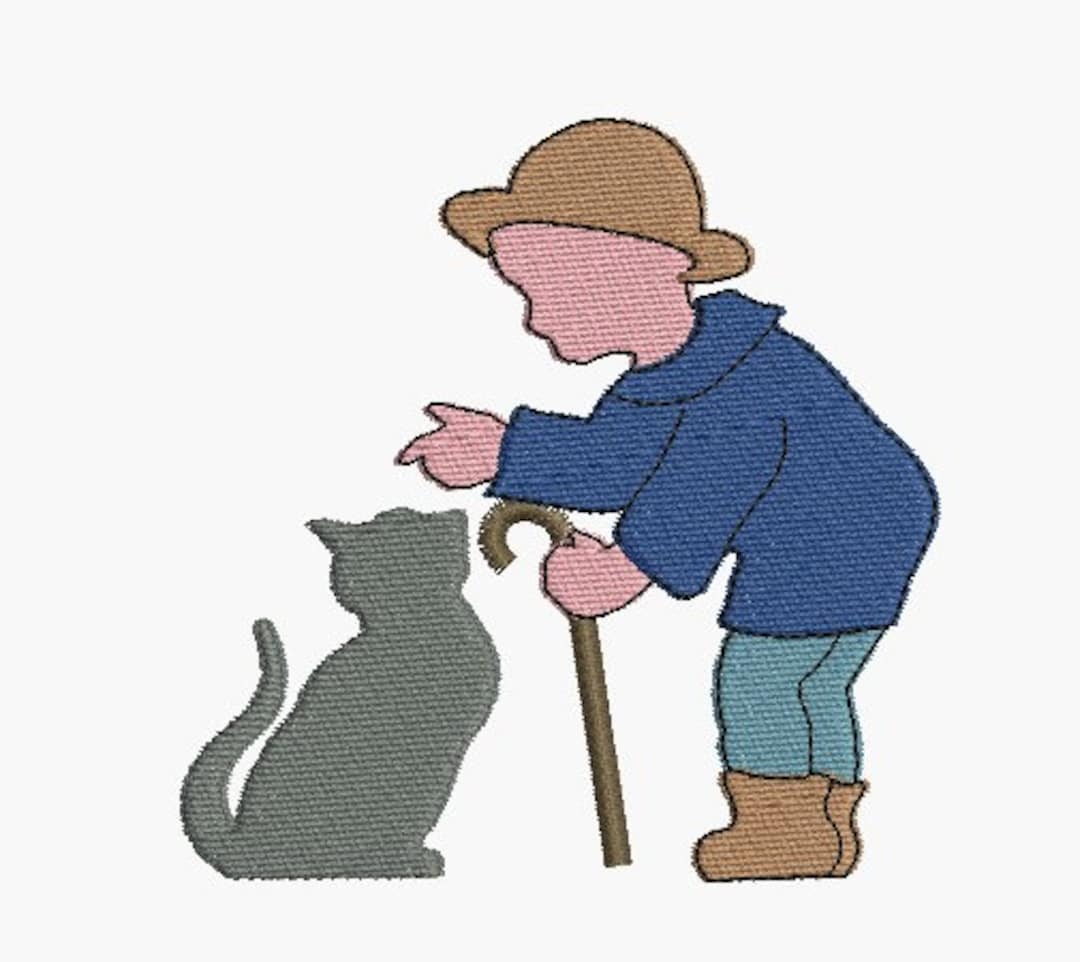 instant-download-machine-embroidery-silhouette-boy-and-cat-etsy