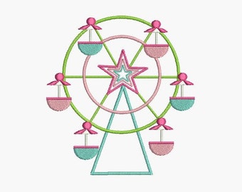 instant download embroidery  Ferris wheel