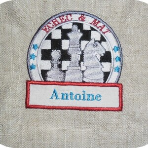 Instant download Machine Embroidery design Chess game image 2