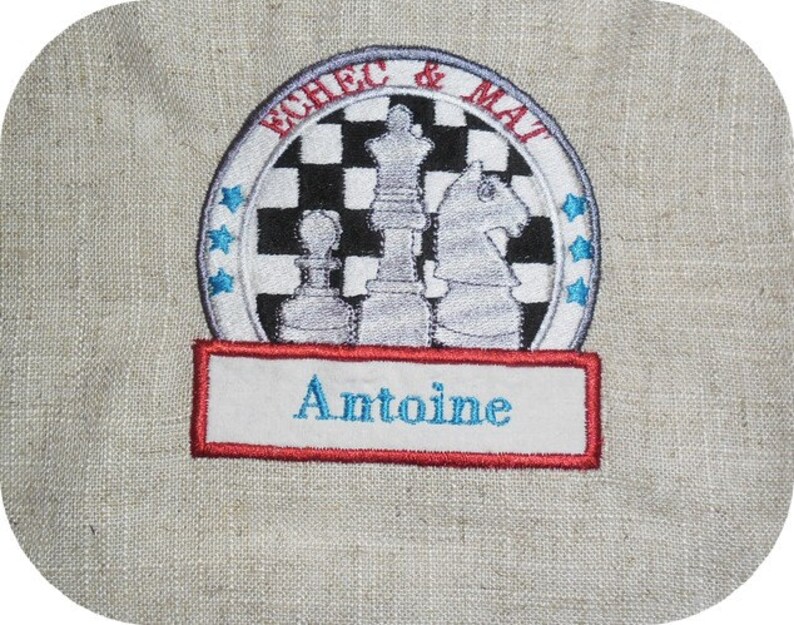 Instant download Machine Embroidery design Chess game image 2