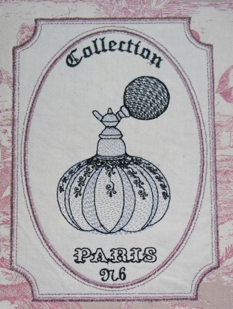 Instant Download Embroidery Design Perfume Bottle Collection Etsy