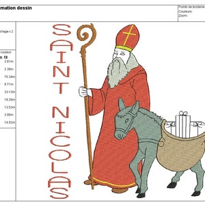 Instant Download embroidery design Saint Nicolas image 5