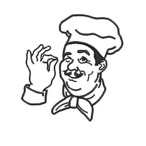 Sofortiger Download Maschine Stickerei Chef Küche