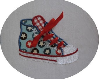 Instant download Machine Embroidery applique basketball shoe