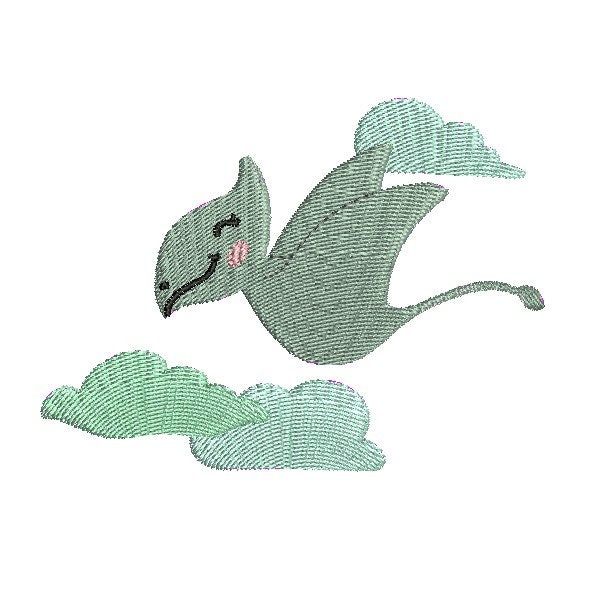 Instant download Machine Embroidery design pterosaurus dinosaur