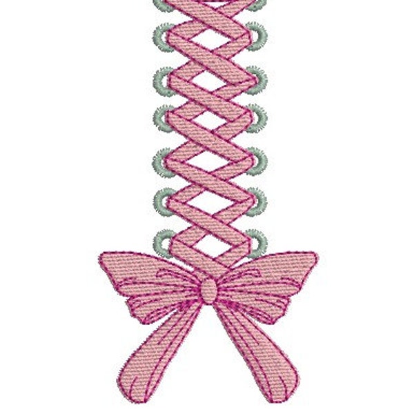 Instant download Machine Embroidery  design Laced tape
