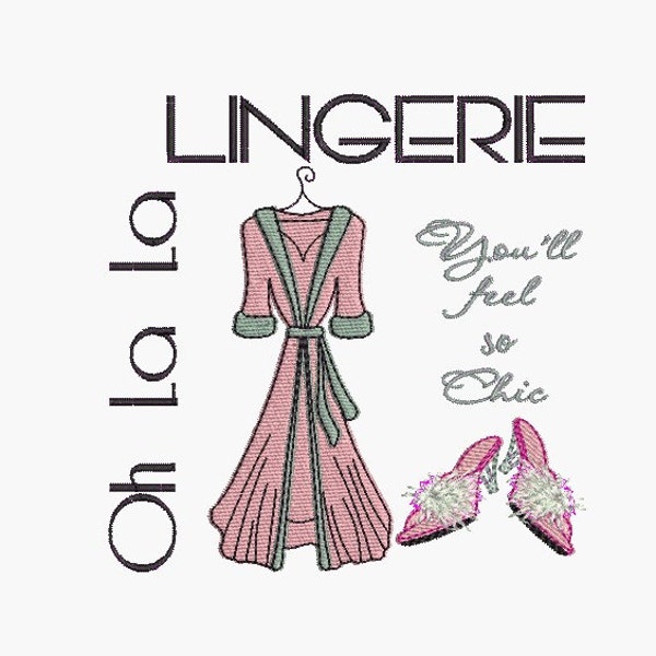 Sofortiger Download Machine Embroidery Design Oh La La Lingerie