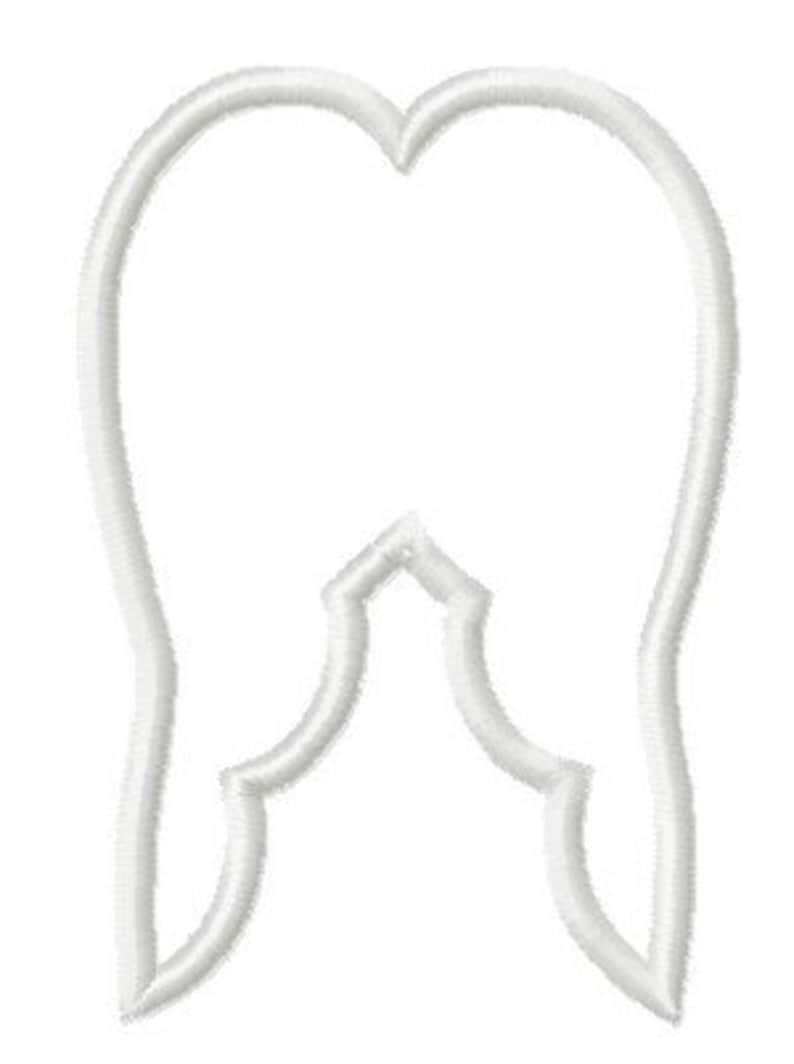 Instant Download Machine Embroidery Applique Angel Wing Etsy