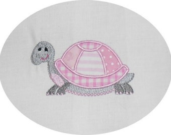 instant download embroidery  applique turtle