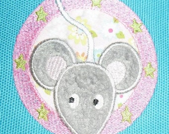 Instant download Machine Embroidery applique mouse
