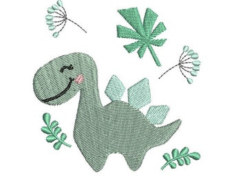 Instant download Machine Embroidery design stegosaurus dinosaur