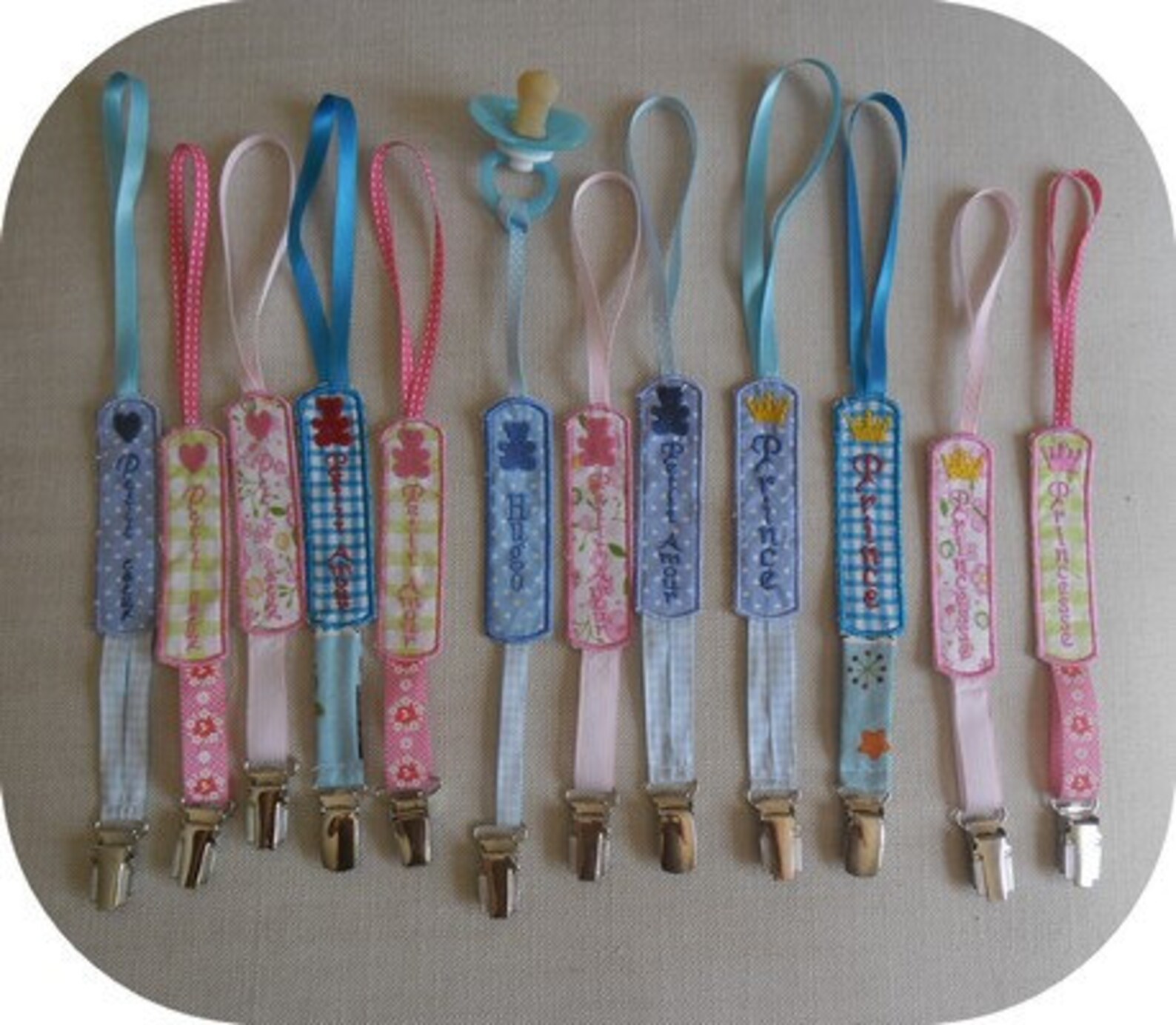 Instant Download Machine Embroidery ITH the Pacifier Holder - Etsy