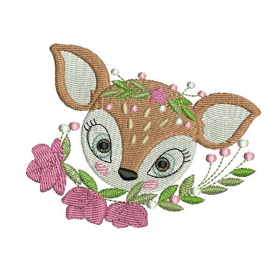 Kit De Broderie Point De Croix - Motifs Oiseau Et Biche - Neuf Avec Aiguille