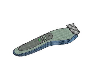 Conception de broderie instantanée de broderie Barber Hair clipper