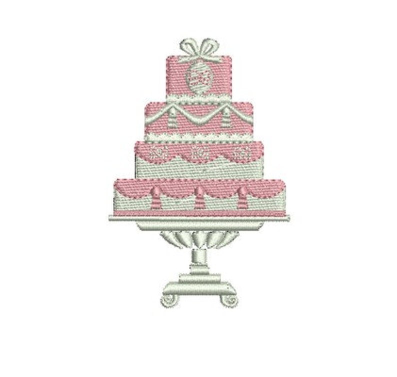 Instant download Machine Embroidery wedding cake | Etsy