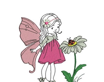 Instant download machine Embroidery design little fairy