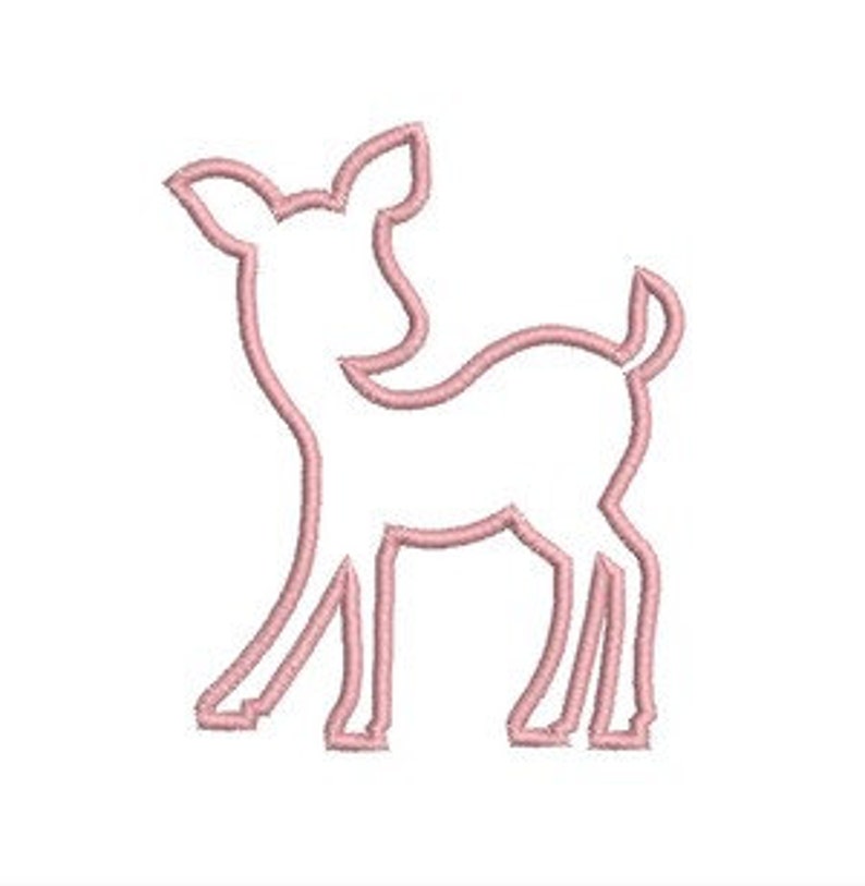 Instant download embroidery applique fawn  etsy Instant download embroidery applique fawn  etsy