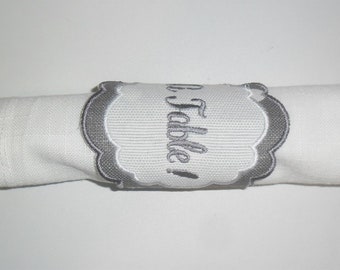 Instant download   Machine Embroidery   napkin ring customizable ITH