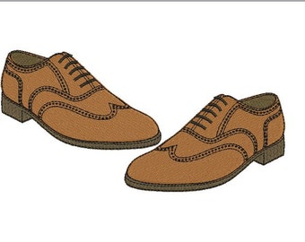 instant download  machine embroidery design shoes man