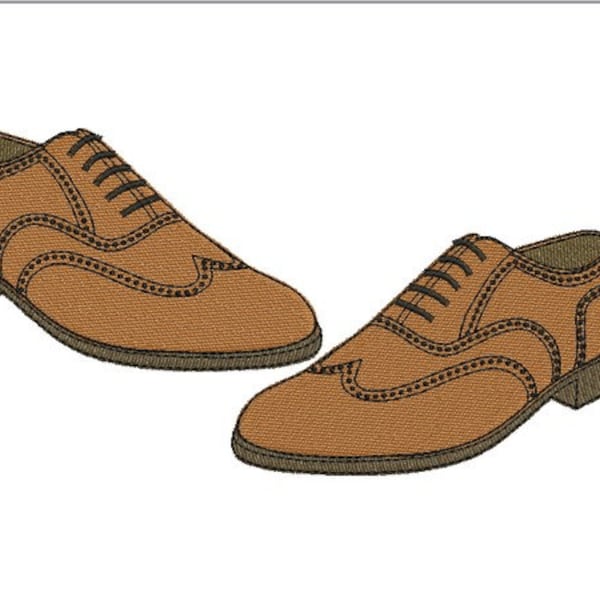 instant download  machine embroidery design shoes man