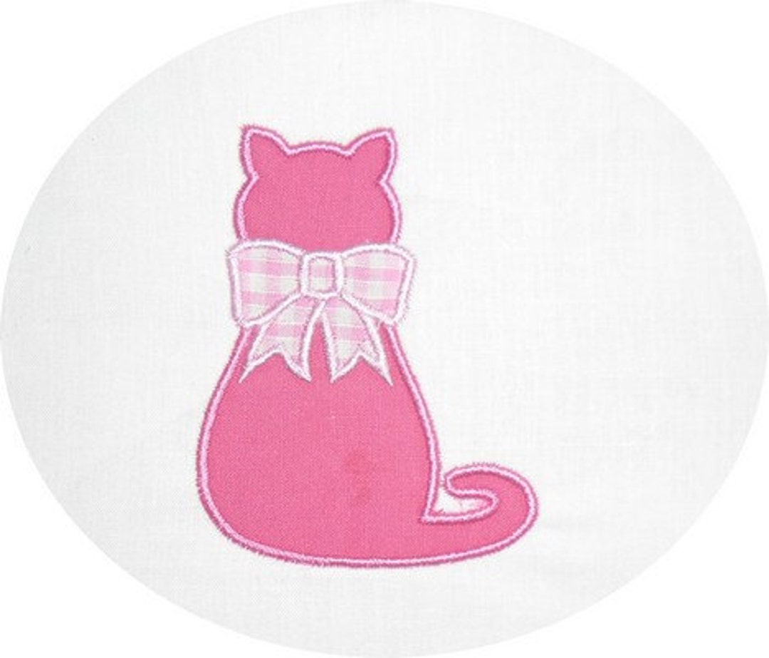 Instant Download Embroidery Applique Cat - Etsy