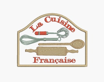 Cuisine Français du design broderie téléchargement immédiat