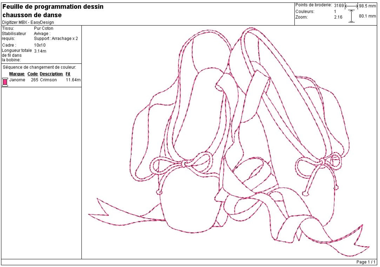 instant download machine embroidery design ballet shoes redwork