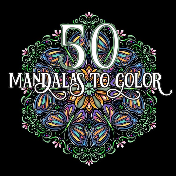 Mandala Adult Coloring Book Printables Instant Download, Meditation Coloring Pages, 8.5 x 11 High Resolution Printable, PDF