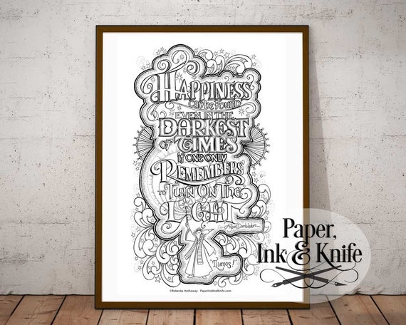 dumbledore quote large adult coloring page kids room hand etsy