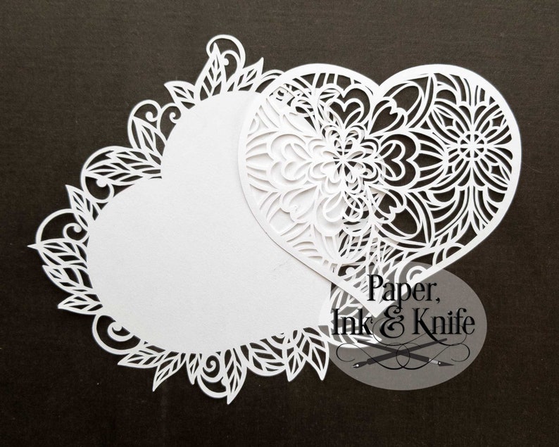 Download Papercut Template Layered Heart Mandala 3D Intricate multi ...