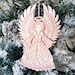 Angel, 3D Papercut Template SVG, PDF, JPG Dxf, Layered Christmas Ornament Bauble, Shadowbox card, Hand or Machine cut, Commercial Use 