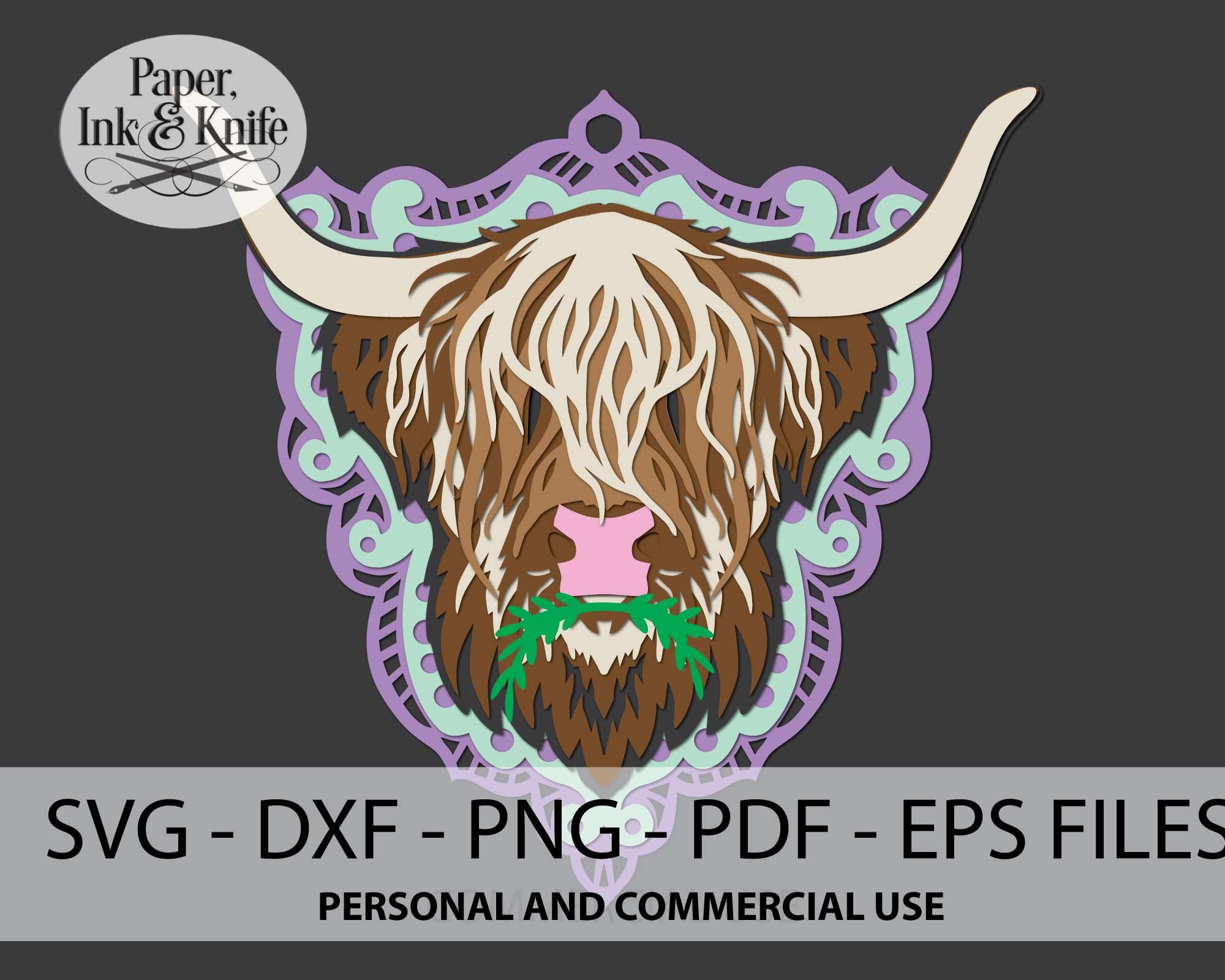 Printable Highland Cow Template Printable Highland Cow Template