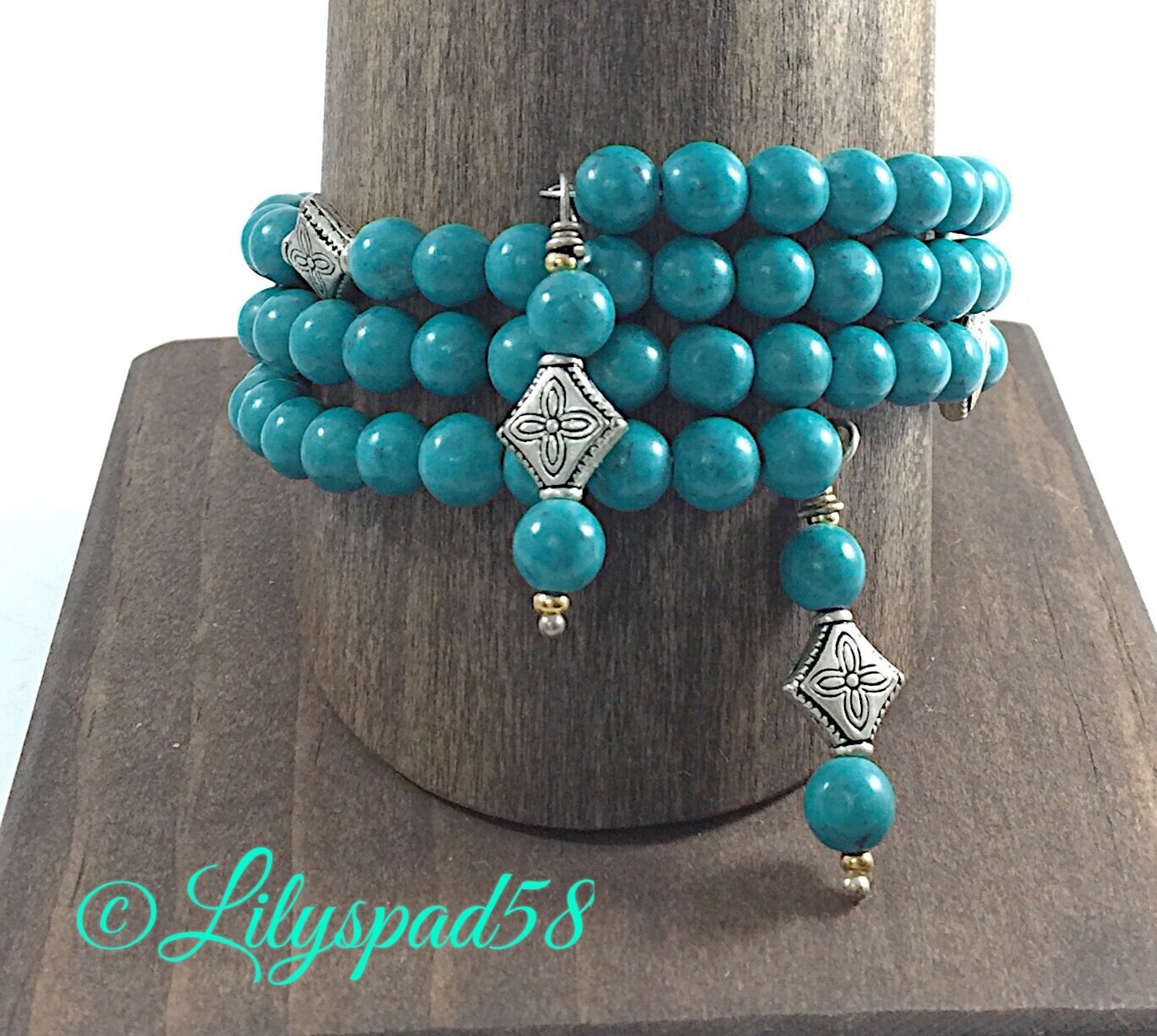 Gemstone Beaded Bracelet Gift for Her Bracelets Turquoise Etsy