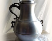 Large PEWTERTONE 14 quot Tall Stein and Tankard Ice Bucket Cooler Combined. SEYMOUR MANN Imports, Italy Mid Century Bar Cart. Barware, Bar Decor