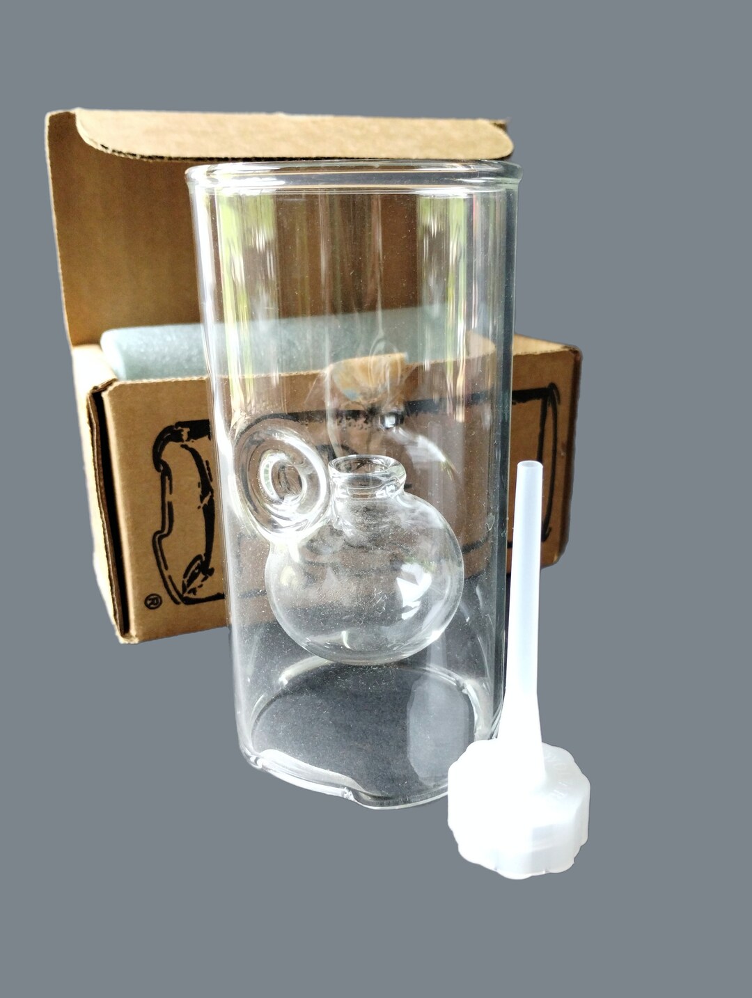 Vintage Wolford Oil Glass Lamp MCM Design Handblown Glass Etsy