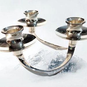 Mid Century Modern Lunt Silver Plated Candelabra - Replacements - Wedding Decor - Table Setting - Altar Magic