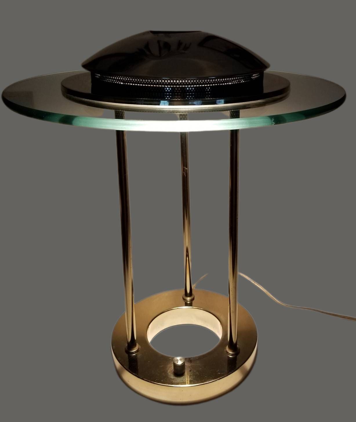 Rare Vintage Brass Saturn Desk Lamp - Robert Sonneman for Rare Vintage Brass Saturn Desk Lamp - Robert Sonneman for