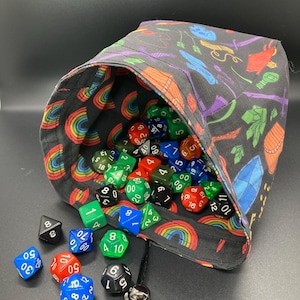 Rainbow Pride Reversible Dice Bag