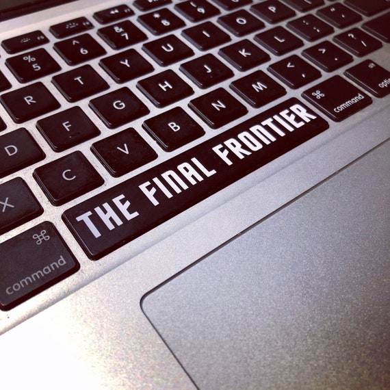 Space The Final Frontier Vinyl Space Bar Decal Etsy
