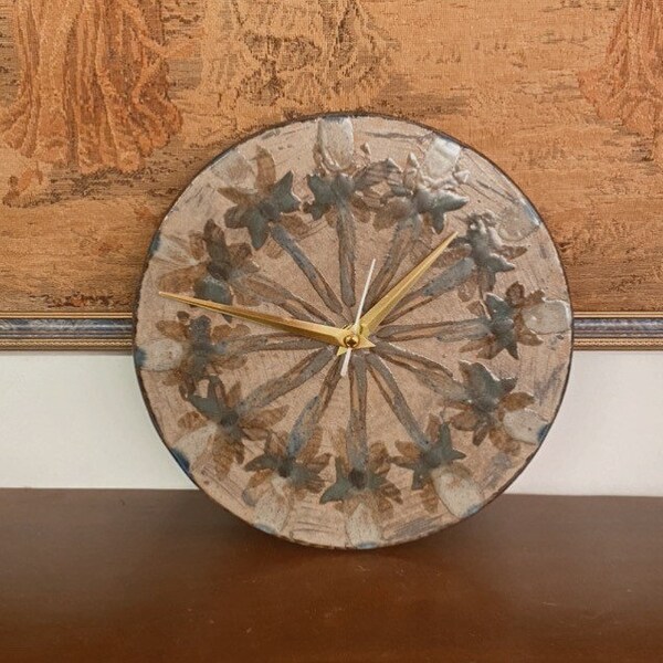Pottery Wall Clocks Etsy